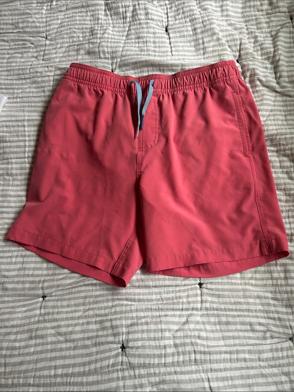 Southern Tide Coral Swim Trunks with Contrast Drawstring